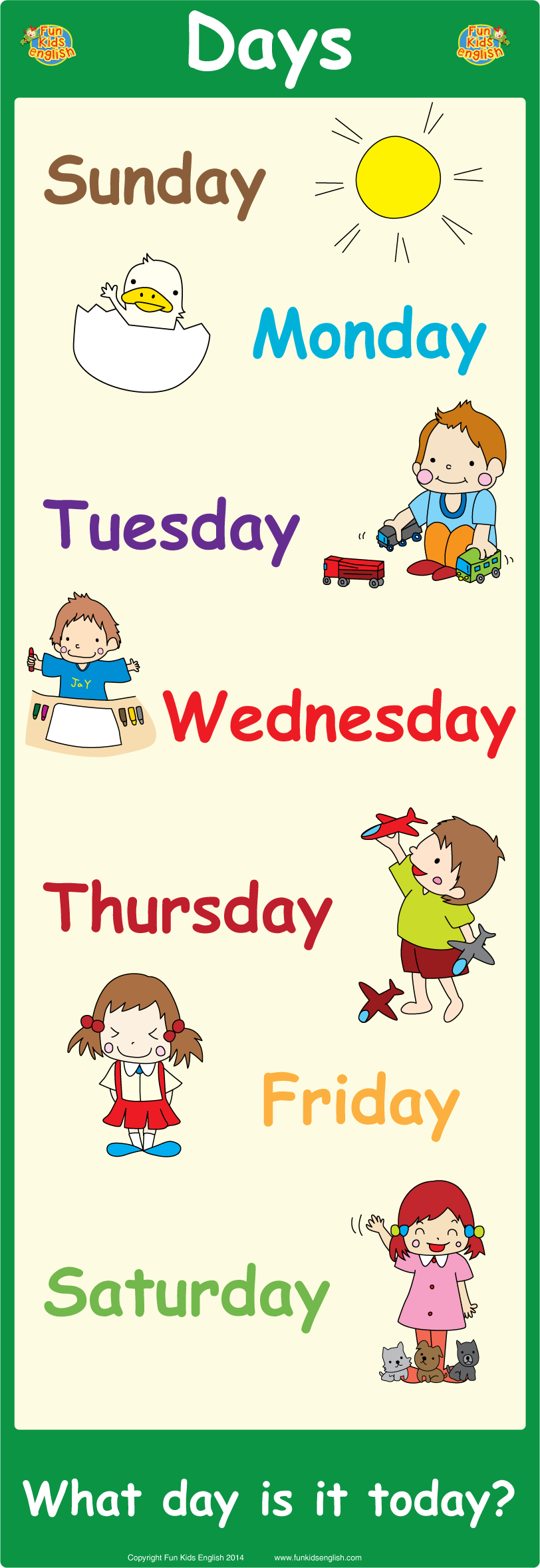 Free Printable Days Of The Week Poster Get Your Hands On Amazing Free